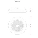 Globo 48071-18 LED Deckenleuchte GRAHAM  | 24W integrierte LED-Quelle | 2038lm | 2700/4000/6000K