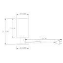 Globo 15465T Tischleuchte Hadera 1x60W | E27 - schwarz
