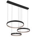 Globo 67193-55H LED Deckenleuchte Halli 1x55W | 1800lm | 2700-6000K- Fernbedienung, dimmbar, Nachtmodus, Memoryfunktion, opal, schwarz