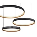 Globo 67193-55H LED Deckenleuchte Halli 1x55W | 1800lm | 2700-6000K- Fernbedienung, dimmbar, Nachtmodus, Memoryfunktion, opal, schwarz