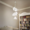 Ideal Lux Hängeleuchte - Kronleuchter Hats Modern 9x60W E27 - weiß