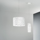 Luce Ambiente Design I-BATIK/S10 Pendelleuchte BATIK | 1×60W E27 | weiß