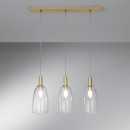 Luce Ambiente Design I-BRANDY-S3 Pendelleuchte BRANDY | 3×60W E14 | gold