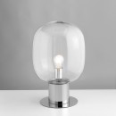 Luce Ambiente Design I-FELLINI-L30  Tischlampe FELLINI | 1×60W E27 | mit Schalter | chrom