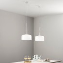 Luce Ambiente Design I-GIBUS-S30 BCO Pendelleuchte GIBUS | 1×60W E27 | Seilleuchte | weiß