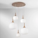 Luce Ambiente Design I-JAIPUR-S5-BCO Pendelleuchte JAIPUR | 5×60W E14 | weiß