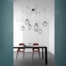 Luce Ambiente Design I-KIKO-S6 Pendelleuchte KIKO E27 | schwarz | gold