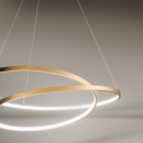 Luce Ambiente Design LIEVE-S80-ORO LED Pendelleuchte LIEVE | 60W integrierte LED-Quelle | Seilleuchte | gold