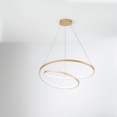 Luce Ambiente Design LIEVE-S80-ORO LED Pendelleuchte LIEVE | 60W integrierte LED-Quelle | Seilleuchte | gold