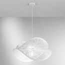 Luce Ambiente Design I-RHEI-LEAF-S5060 Pendelleuchte RHEI | 1×60W E27 | weiß