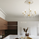 Luce Ambiente Design I-RIFLESSO/10+5 ORO Pendelleuchte RIFLESSO | 5×60W E14 | gold