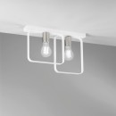 Luce Ambiente Design I-SMITH-PL2-BCO Deckenleuchte SMITH | 2×60W E27 | weiß