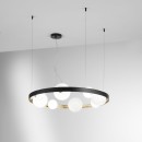 Luce Ambiente Design I-SONETTO-S8 Pendelleuchte SONETTO G9 | Seilleuchte | schwarz | gold
