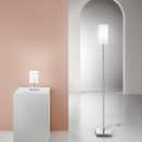 Luce Ambiente Design I-SQUARE/L Tischlampe SQUARE | 1×60W E27 | mit Schalter | weiß