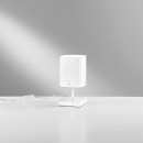 Luce Ambiente Design I-SQUARE/L Tischlampe SQUARE | 1×60W E27 | mit Schalter | weiß