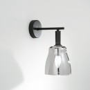 Luce Ambiente Design I-WEIZEN-AP Wandleuchte WEIZEN E14 | schwarz | chrom
