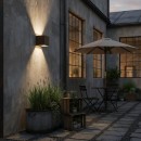 Ideal lux I313443 LED Außenwandleuchte ATOM | 12W integrierte LED-Quelle | 1050lm | 3000K