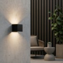 Ideal lux I313450 LED Außenwandleuchte ATOM | 12W integrierte LED-Quelle | 1050lm | 3000K