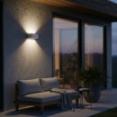 Ideal lux I328652 LED Außenwandleuchte ATOM | 25W integrierte LED-Quelle | 2100lm | 3000K