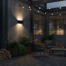 Ideal lux I328676 LED Außenwandleuchte ATOM | 25W integrierte LED-Quelle | 2100lm | 3000K