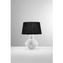 Luce Ambiente Design I-AZTEC-L Tischlampe AZTEC | 1×60W E27 | mit Schalter | weiß | schwarz