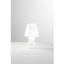 Luce Ambiente Design I-GLEAM-L-BCO Tischlampe GLEAM | 1×60W E27 | mit Schalter | weiß