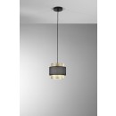 Luce Ambiente Design I-LOUNGE-S21 Pendelleuchte LOUNGE | 1×60W E27 | schwarz | gold