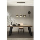 Luce Ambiente Design I-LOUNGE-S3 Pendelleuchte LOUNGE | 3×60W E27 | schwarz | gold