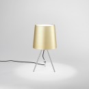 Luce Ambiente Design I-MARLEY/L ORO Tischlampe MARLEY E14 | mit Schalter | gold