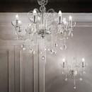 Ideal Lux 027616 Wandleuchte 2x40W Canaletto transparente | E14 - Glas/Kristall