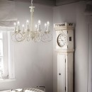 Ideal Lux 066639 Pendelleuchte 8x40W Brandy | E14 - weiß