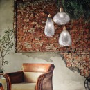 Ideal Lux 238838 Kronleuchter Bergen 1x60W | E27 - Glas mit Chrom-Effekt