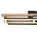 Globo 67266D LED Deckenleuchte Illa 1x20W | 850lm | 3000K - opal, braun, schwarz