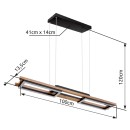 Globo 67266H LED Deckenleuchte Illa 1x30W | 1000lm | 3000K - opal, braun, schwarz
