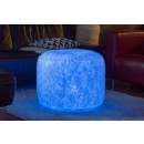 Immax 08222L LED Außen aufblasbarer Hocker mit LED-Hintergrundbeleuchtung 50 cm | RGB - IP44, Fernbedienung