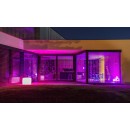 Immax 08222L LED Außen aufblasbarer Hocker mit LED-Hintergrundbeleuchtung 50 cm | RGB - IP44, Fernbedienung