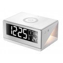 Immax 08957L LED Wecker ALZATI mit Leuchte und Ladegerät (kabellos)