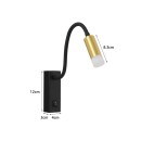 Immax 08283L LED Wandleuchte GOAL  | 3W integrierte LED-Quelle