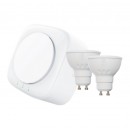 Immax Neo 07043E Set Lampen und Brücke Smart 2x3,5W | GU10 - ZigBee 30, dimmbar