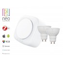 Immax Neo 07043E Set Lampen und Brücke Smart 2x3,5W | GU10 - ZigBee 30, dimmbar
