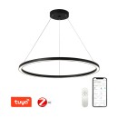 Immax 07158-B80 LED Pendelleuchte Neo Fino 1x60W | 4200lm | 2700-6500K - dimmbar, Fernbedienung, intelligent, schwarz