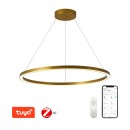 Immax 07159-G80 LED Pendelleuchte Neo Fino 1x60W | 4200lm | 2700-6500K - Dimmbar, Fernbedienung, Smart, Gold