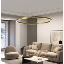 Immax 07159-G80 LED Pendelleuchte Neo Fino 1x60W | 4200lm | 2700-6500K - Dimmbar, Fernbedienung, Smart, Gold