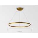Immax 07159-G80 LED Pendelleuchte Neo Fino 1x60W | 4200lm | 2700-6500K - Dimmbar, Fernbedienung, Smart, Gold