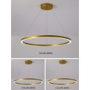 Immax 07159-G80 LED Pendelleuchte Neo Fino 1x60W | 4200lm | 2700-6500K - Dimmbar, Fernbedienung, Smart, Gold