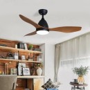 Immax 07141-B LED-Deckenventilator Vento 1x18W | 1500lm | 3000-4000-6000K - schwarz, braun