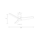 Immax NEO LITE 07135-S LED Ventilator mit Licht FRESH  integrierte LED-Quelle