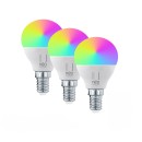 Immax 07745C Smart LED Lampe Smart 1x6W | E14 | 470lm | 2700-6500K | RGB - 3er-Set, dimmbar, WLAN, Tuya, weiß