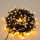 Immax 07755L LED Outdoor Lichterkette Smart 40m 1x7,2W | 400 LEDs | 2700K | IP44 - dimmbar, Timer, WLAN, Tuya, schwarz