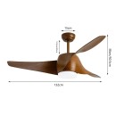 Immax NEO LITE 07286L LED Ventilator mit Licht WAVE  integrierte LED-Quelle